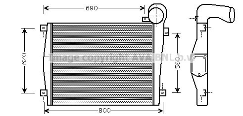 AVA QUALITY COOLING Интеркулер ME4186